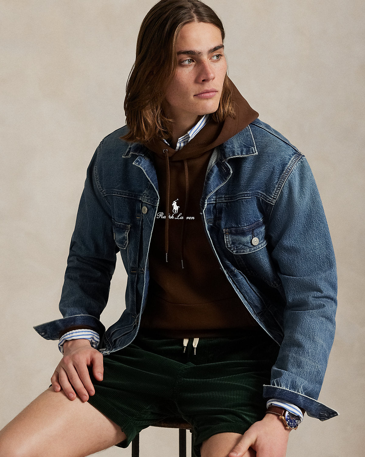 Ralph Lauren Logo DoubleKnit Hoodie