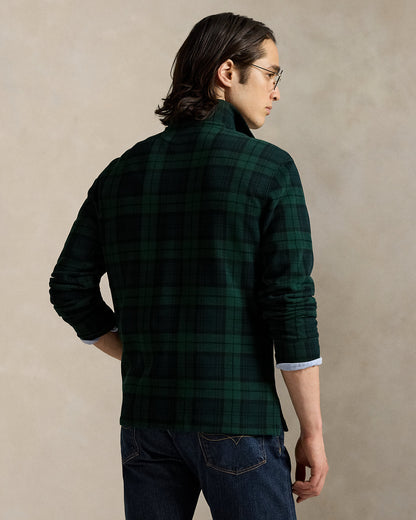 Ralph Lauren Plaid EstateRib QuarterZip Pullover