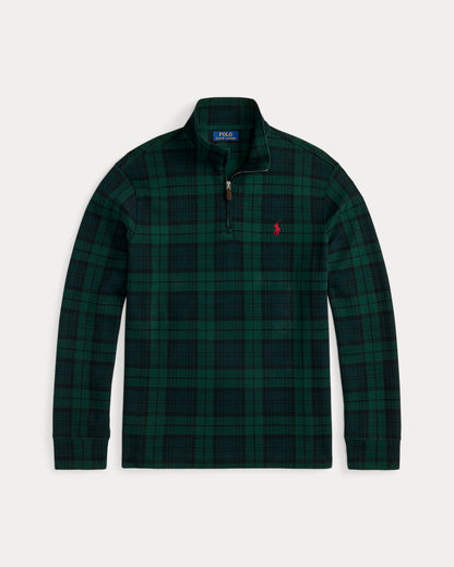 Ralph Lauren Plaid EstateRib QuarterZip Pullover