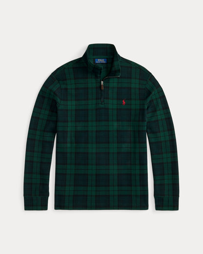 Ralph Lauren Plaid EstateRib QuarterZip Pullover
