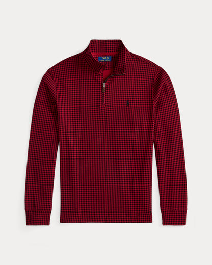 Ralph Lauren Checked EstateRib QuarterZip Pullover