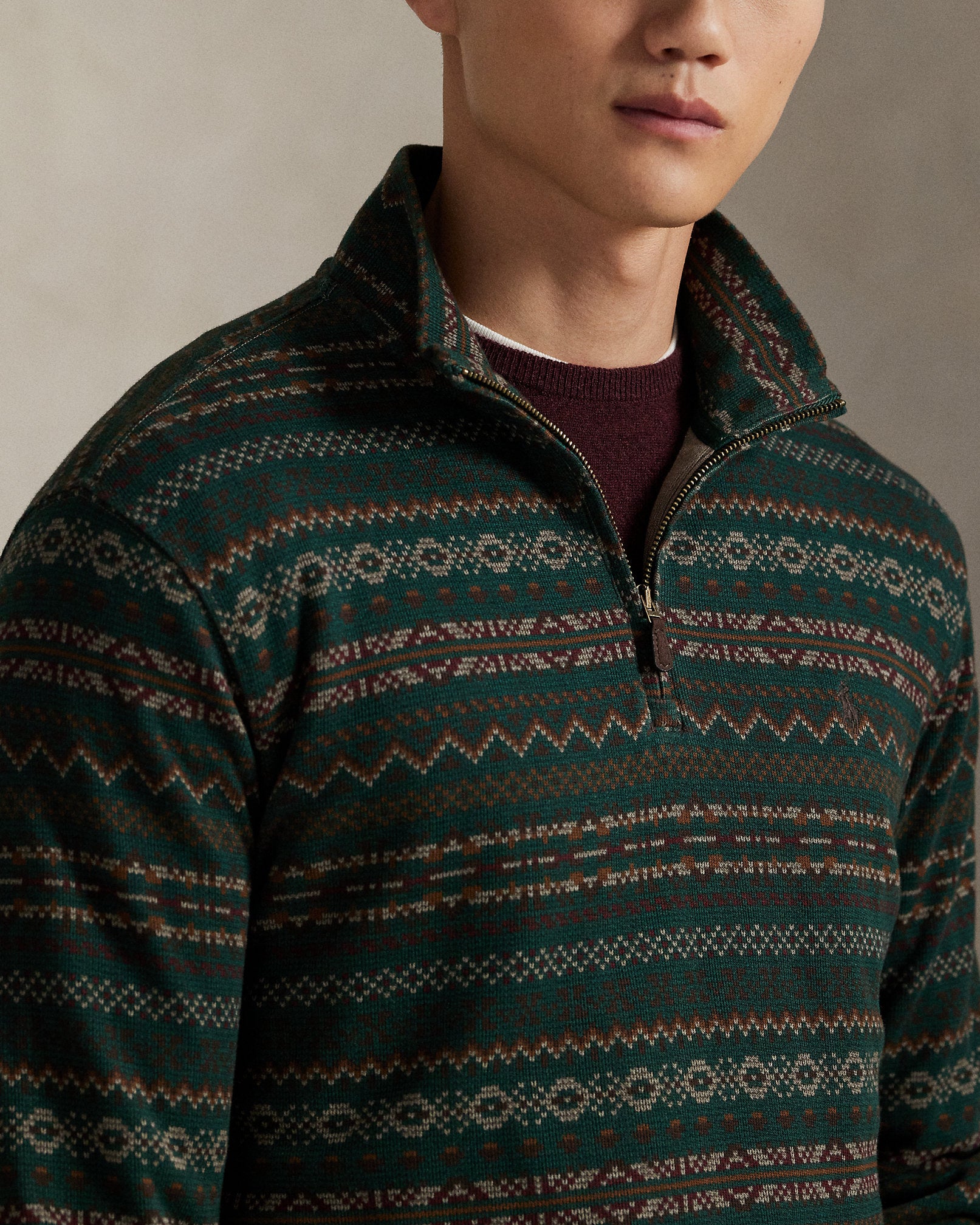 Ralph Lauren EstateRib QuarterZip Pullover
