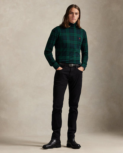 Ralph Lauren Plaid Soft Cotton Turtleneck