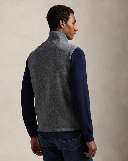 Ralph Lauren Brushed Fleece Mockneck Vest