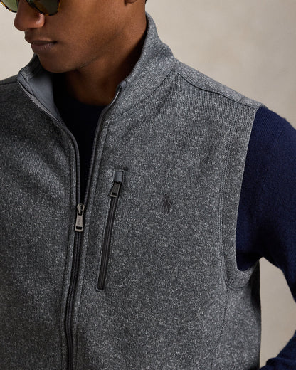 Ralph Lauren Brushed Fleece Mockneck Vest