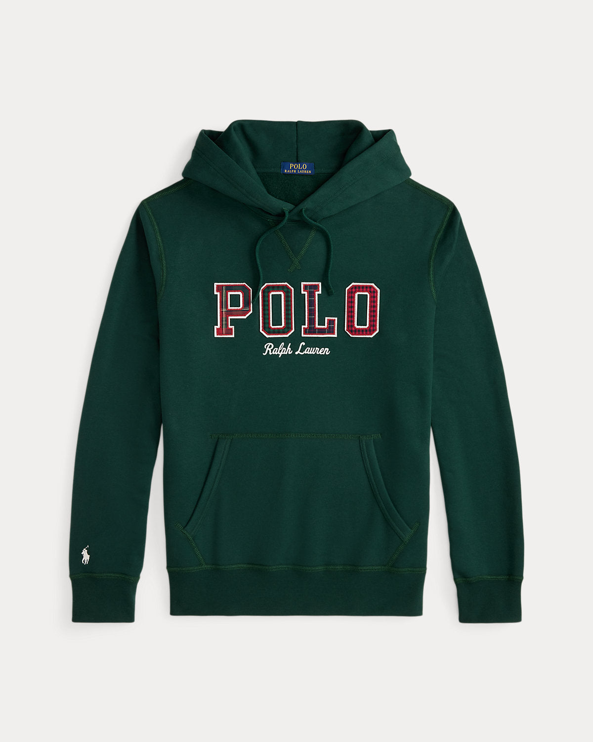 Ralph Lauren The RL Fleece PlaidLogo Hoodie
