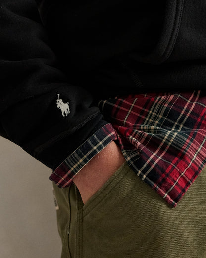 Ralph Lauren The RL Fleece PlaidLogo Hoodie