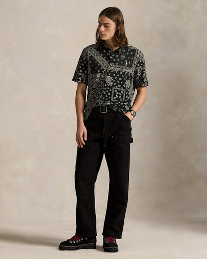Ralph Lauren Classic Fit Bandanna Mesh Polo Shirt