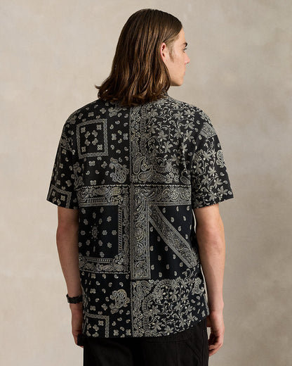Ralph Lauren Classic Fit Bandanna Mesh Polo Shirt