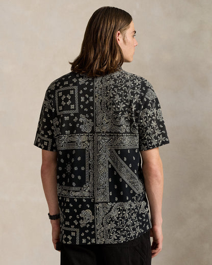 Ralph Lauren Classic Fit Bandanna Mesh Polo Shirt