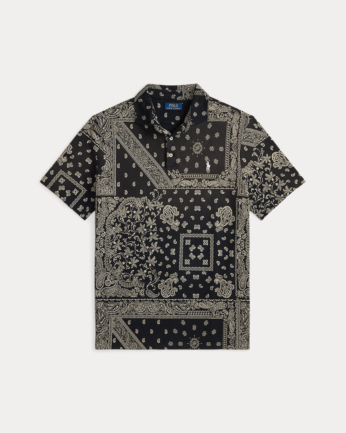 Ralph Lauren Classic Fit Bandanna Mesh Polo Shirt