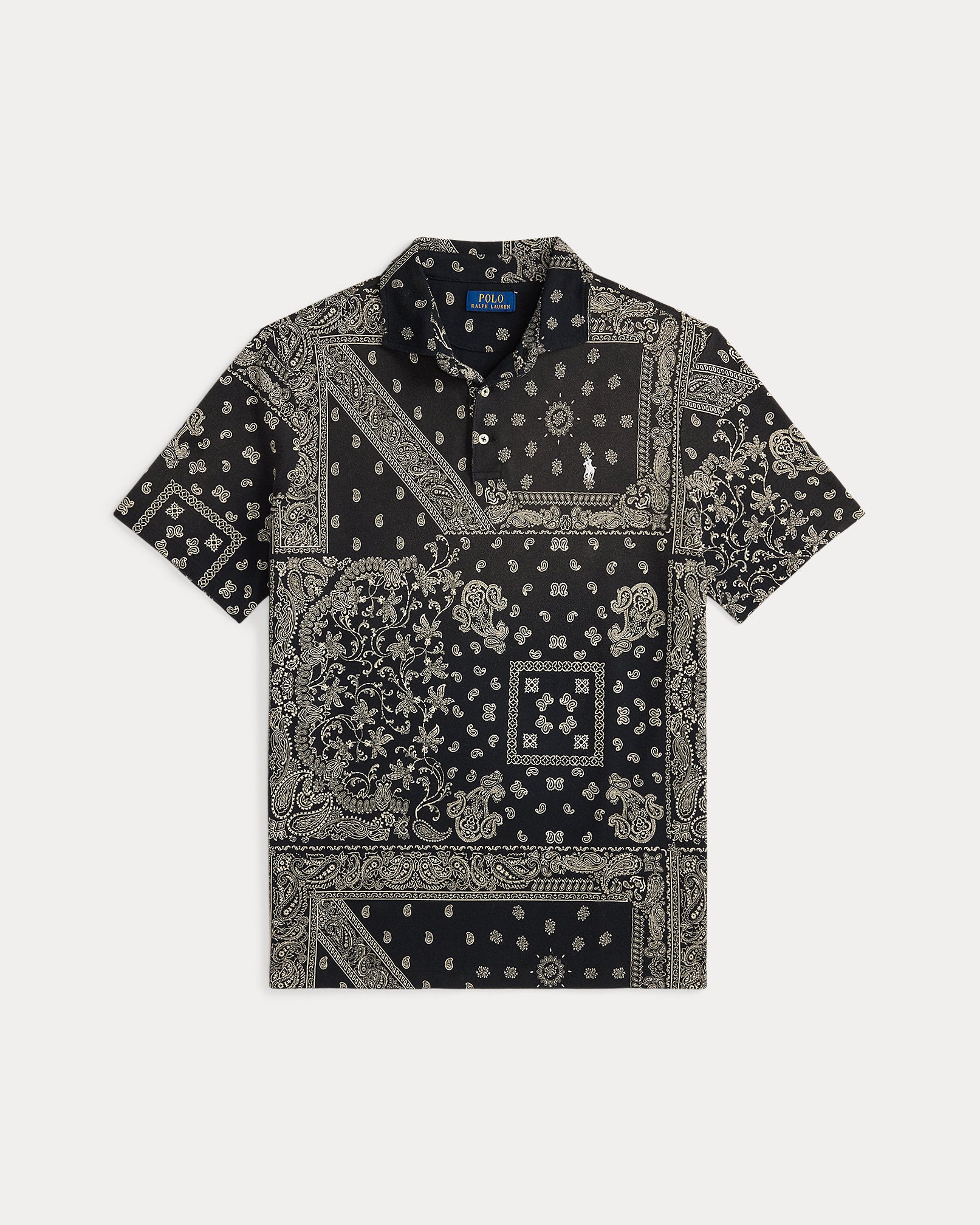 Ralph Lauren Classic Fit Bandanna Mesh Polo Shirt