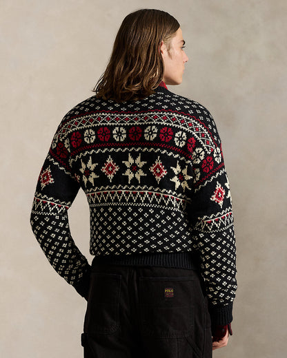 Ralph Lauren Snowflake CottonCashmere Sweater