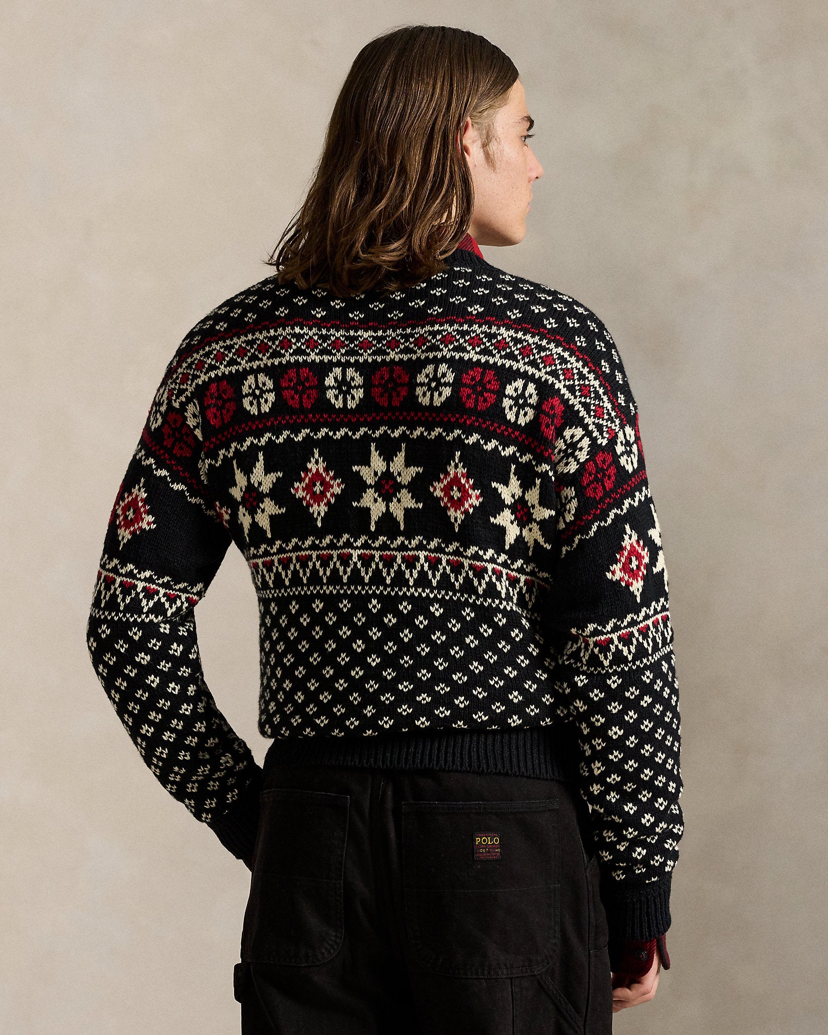 Ralph Lauren Snowflake CottonCashmere Sweater