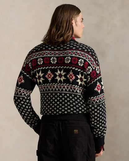Ralph Lauren Snowflake CottonCashmere Sweater