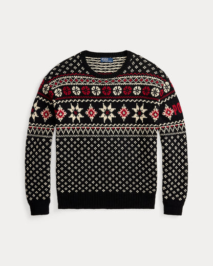 Ralph Lauren Snowflake CottonCashmere Sweater