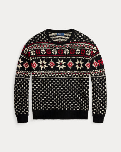 Ralph Lauren Snowflake CottonCashmere Sweater