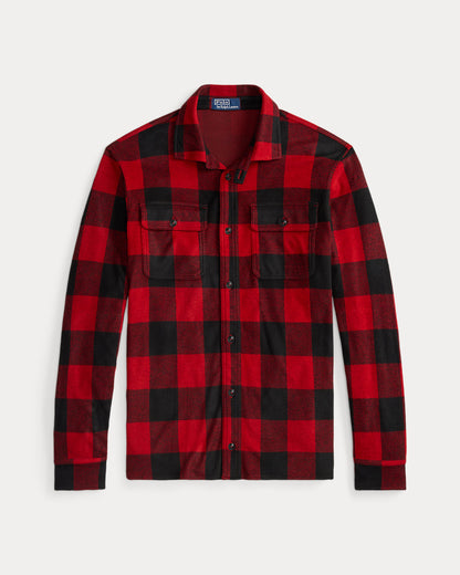 Ralph Lauren Plaid Knit Flannel Overshirt
