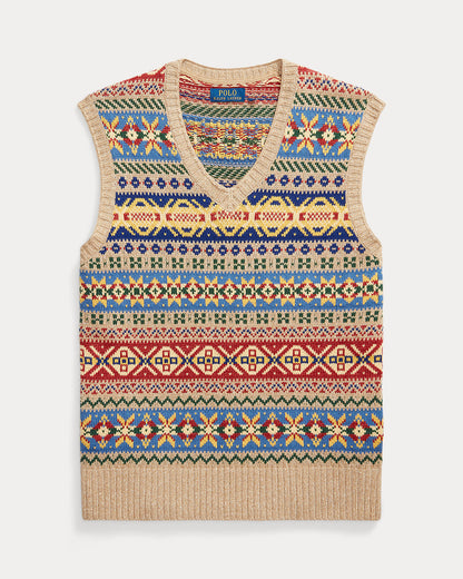 Ralph Lauren Fair Isle CottonLinen Sweater Vest