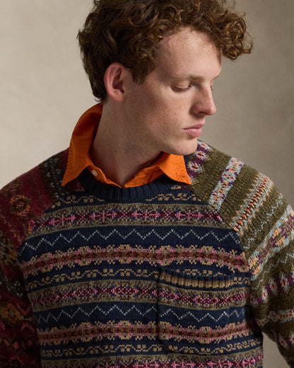 Ralph Lauren ColorBlocked Fair Isle Sweater