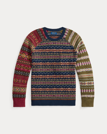 Ralph Lauren ColorBlocked Fair Isle Sweater