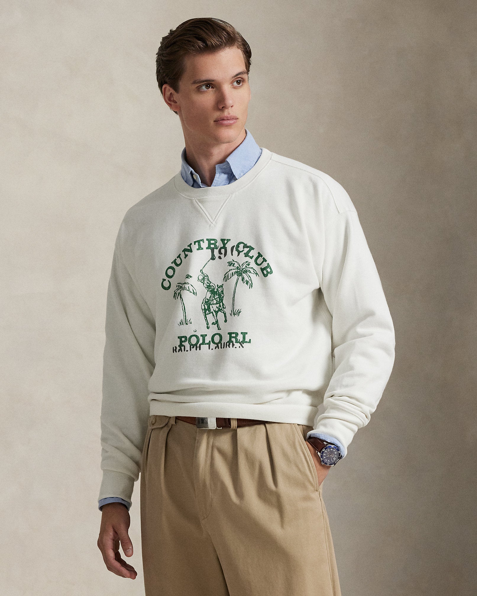 Ralph Lauren Vintage Fit Fleece Graphic Sweatshirt