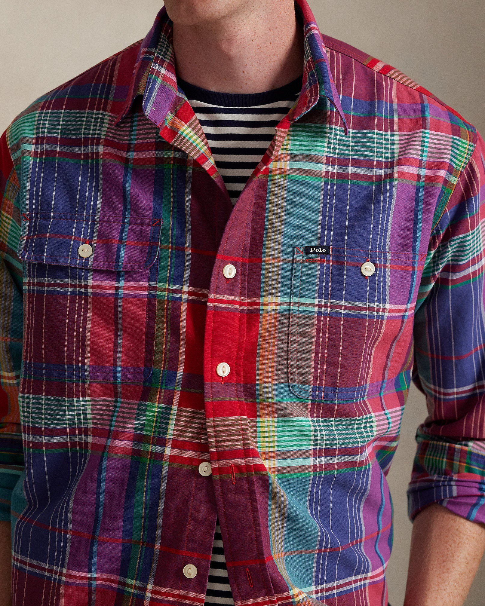Ralph Lauren Classic Fit Plaid Oxford Workshirt