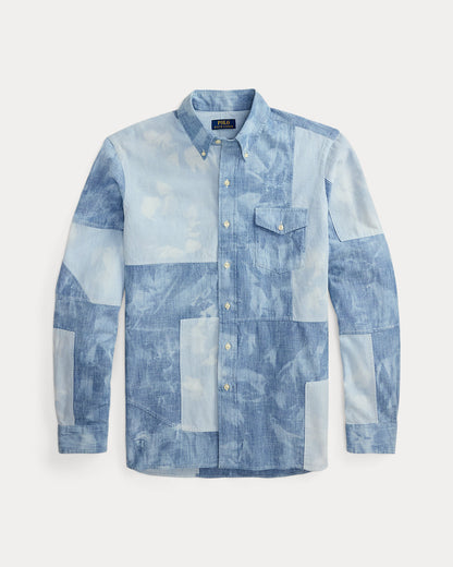 Ralph Lauren Classic Fit Patchwork Chambray Shirt