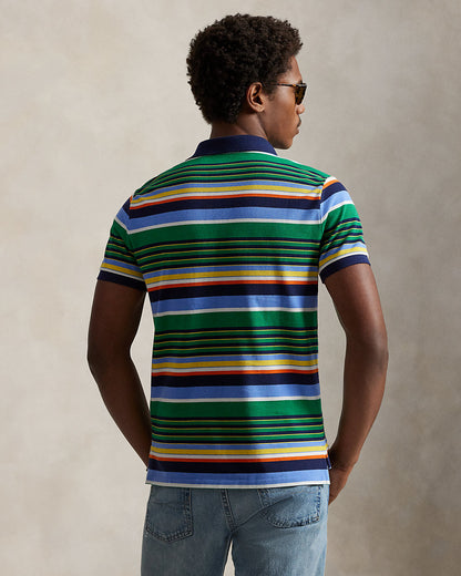 Ralph Lauren Classic Fit Striped Mesh Polo Shirt