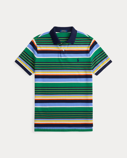 Ralph Lauren Classic Fit Striped Mesh Polo Shirt