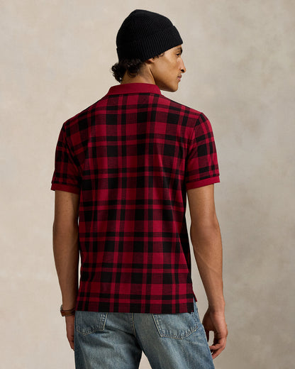 Ralph Lauren Classic Fit Plaid Mesh Polo Shirt