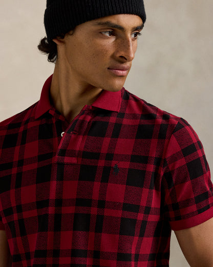 Ralph Lauren Classic Fit Plaid Mesh Polo Shirt
