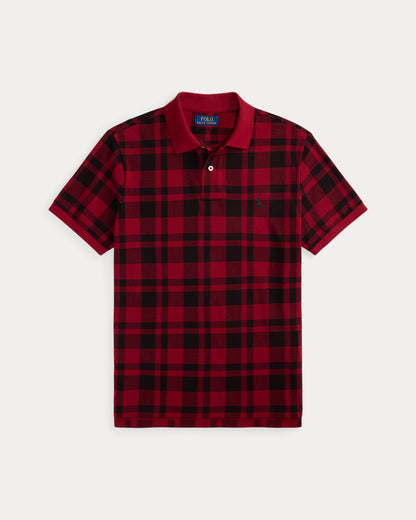 Ralph Lauren Classic Fit Plaid Mesh Polo Shirt