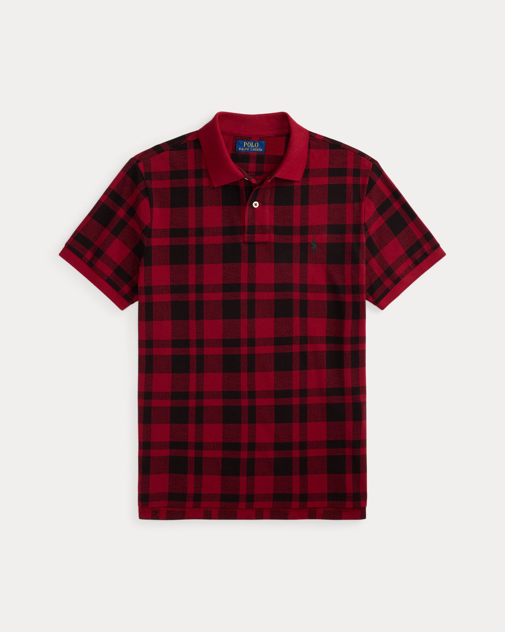 Ralph Lauren Classic Fit Plaid Mesh Polo Shirt