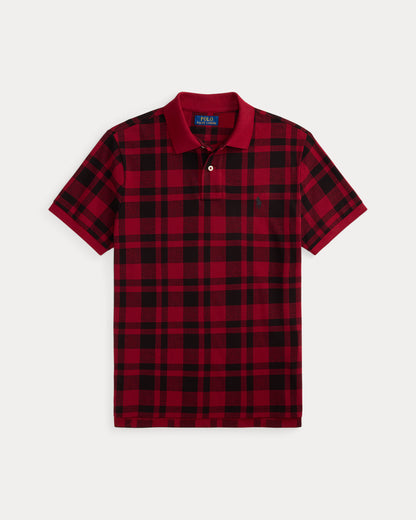 Ralph Lauren Classic Fit Plaid Mesh Polo Shirt