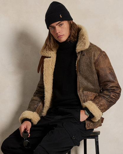 Ralph Lauren SuedePatch WoolCashmere Sweater