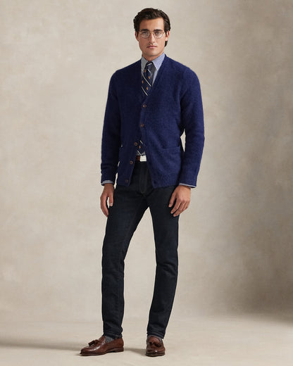 Ralph Lauren SuedePatch WoolBlend Cardigan