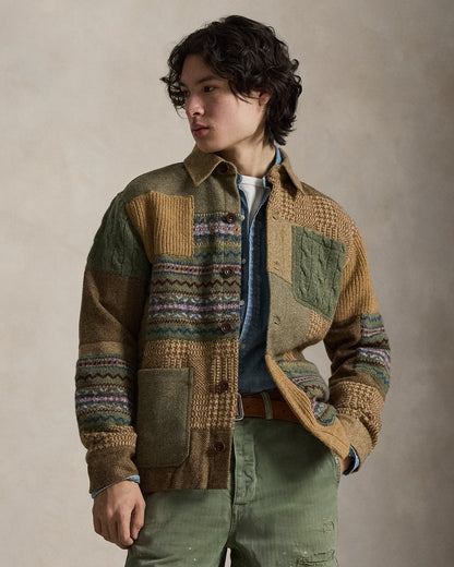 Ralph Lauren Patchwork Utility Cardigan