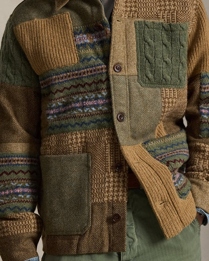 Ralph Lauren Patchwork Utility Cardigan