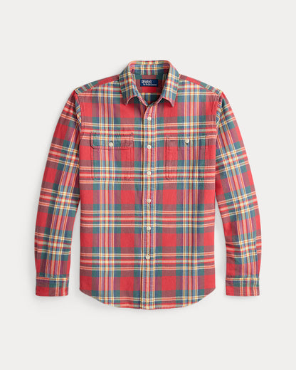 Ralph Lauren Classic Fit Plaid Flannel Workshirt