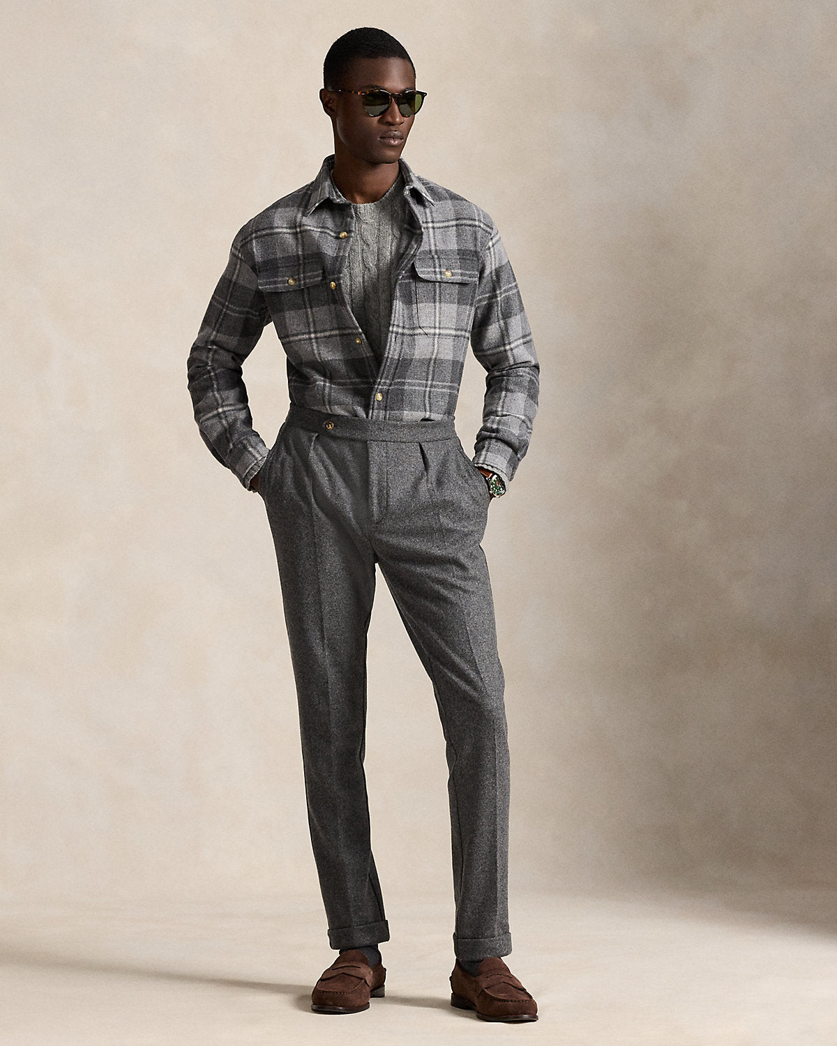 Ralph Lauren Classic Fit Plaid Wool Workshirt
