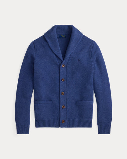 Ralph Lauren WoolCashmere ShawlCollar Cardigan