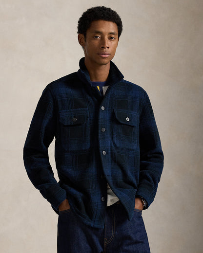 Ralph Lauren Plaid Pile Fleece Overshirt