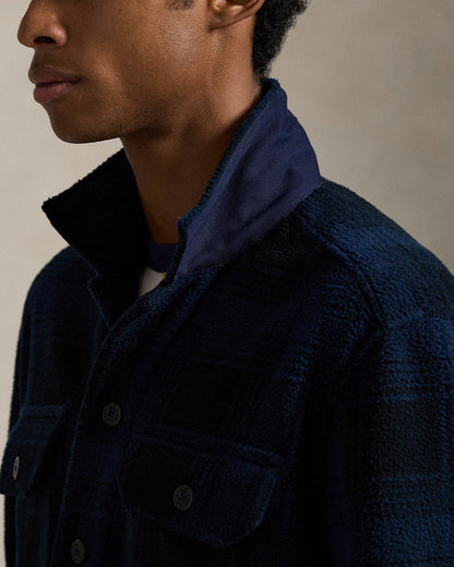 Ralph Lauren Plaid Pile Fleece Overshirt