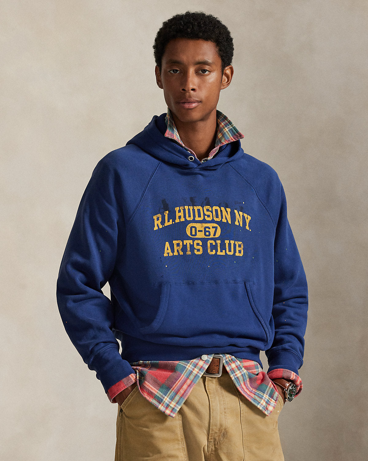 Ralph Lauren Vintage Fit Fleece Graphic Hoodie