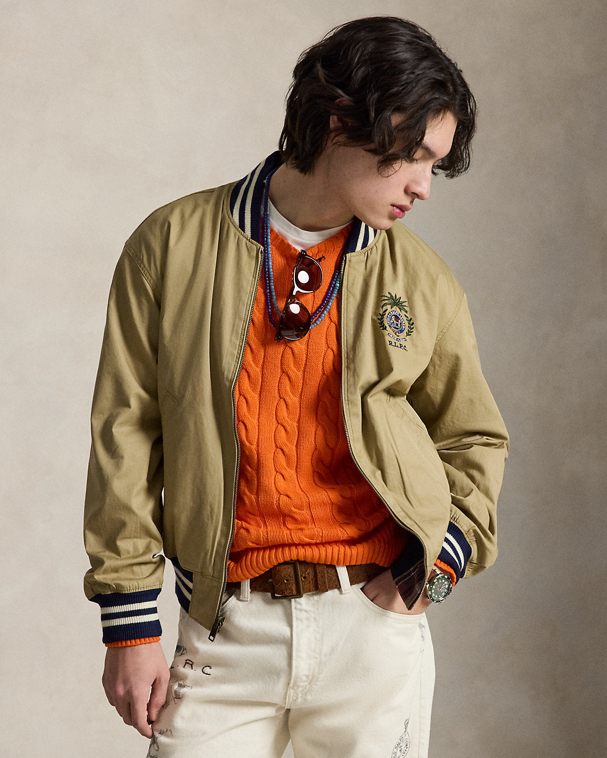 Ralph Lauren Reversible TwillMadras Track Jacket