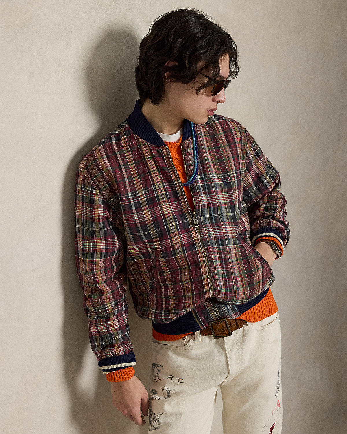Ralph Lauren Reversible TwillMadras Track Jacket