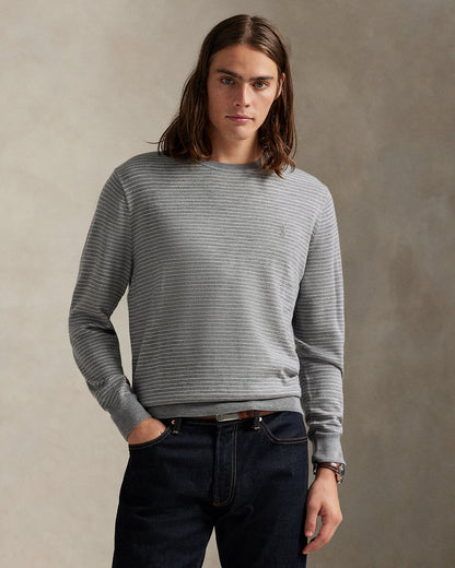 Ralph Lauren Striped Washable Wool Sweater