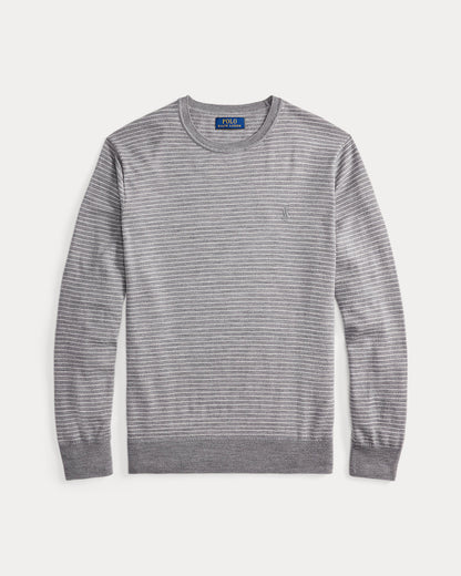 Ralph Lauren Striped Washable Wool Sweater