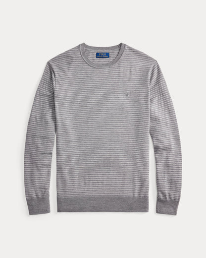 Ralph Lauren Striped Washable Wool Sweater